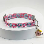 Cat Collar with Bell, Embroidered Breakaway Collar for Kittens