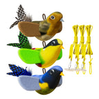 Interactive Bird Cat Toy, Hanging Plush Toy with Sound