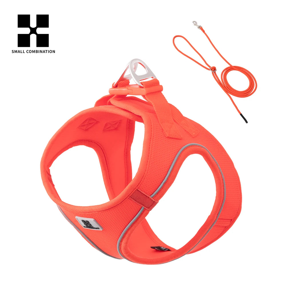 Dog Harness and Leash Set, Adjustable Reflective Puppy Vest