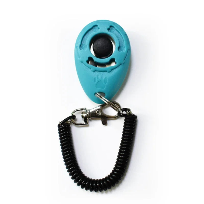 Dog Training Clicker Plastic Adjustable Wrist Strap Pet Trainer