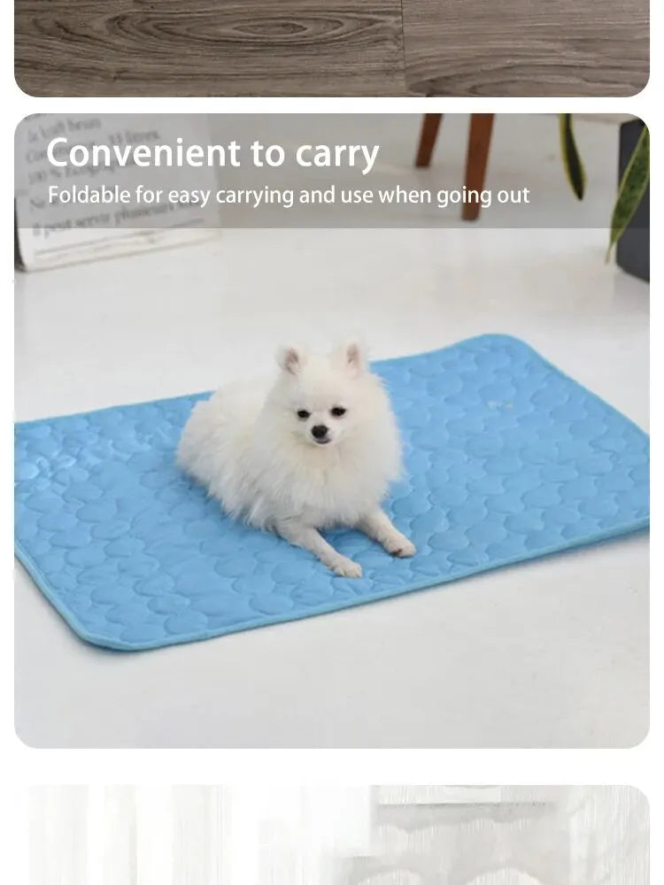 Pet Cooling Mat for Cats & Small Dogs, Summer Sleeping Pad
