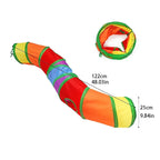 Cat Tunnel Foldable Cloth Interactive Play Toy for Kittens