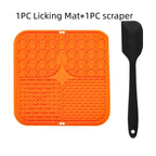 Pet Lick Silicone Mat for Dogs Pet Slow Food Plate Dog Bathing Distraction Silicone Dog Sucker Food Training Dog Feeder Supplies