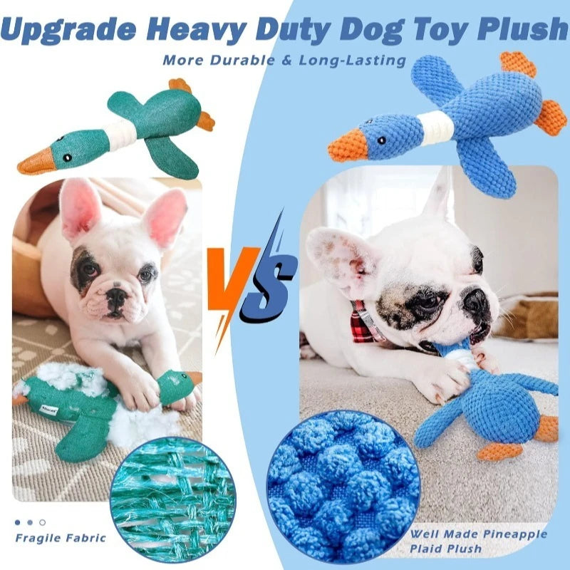 Plush Dog Toy – Squeaky Interactive Chew Toy for Pets