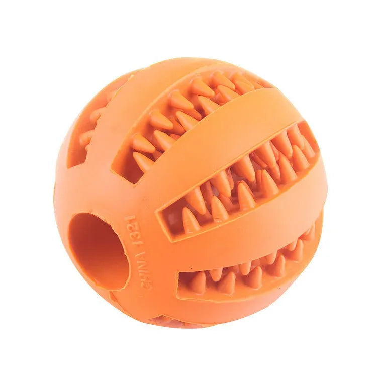 Dog Treat Ball – Rubber Chew & Teeth Cleaning Toy
