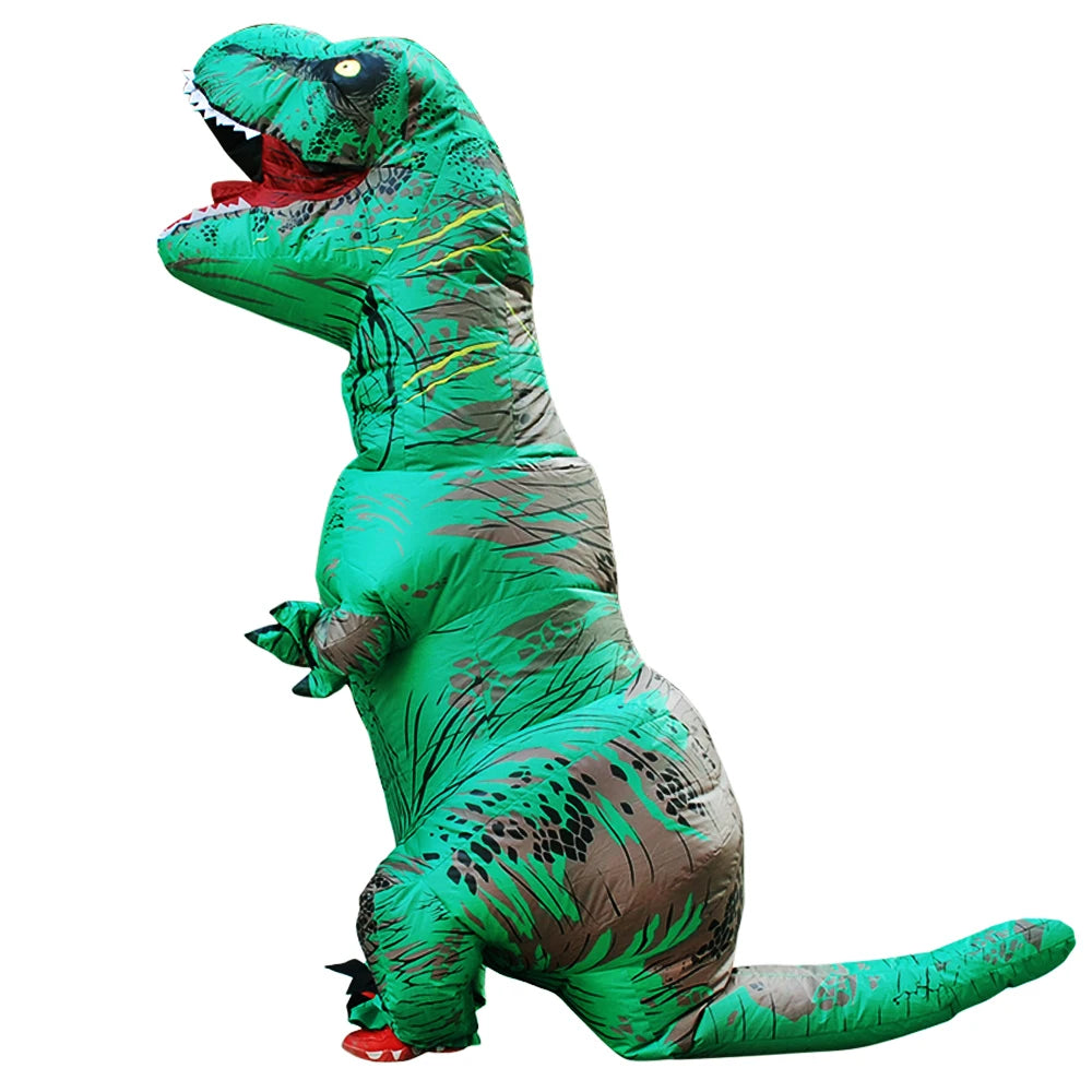 Halloween Mascot T-Rex Dinosaur Inflatable Costume Cartoon Doll Props Cosplay for Adult Kid Cosplay Christmas Funny Suits