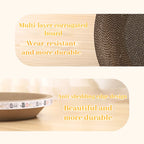 Corrugated Cat Scratching Post with Catnip & Lounge Bed
