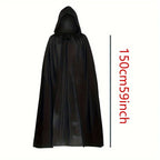 1PC Halloween Party Adult Grim Reaper Black Cloak Festival Costumes Halloween Vampire Wizard Cosplay Costume Props