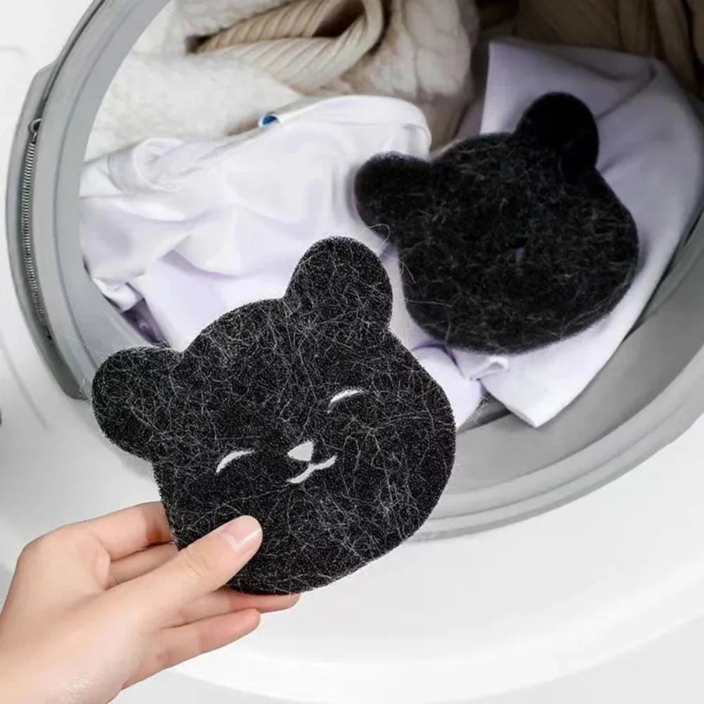 2/4pcs Pet Hair Remover Sticky Sponges Black Lint Catcher for Washing Machine And Dryer Use