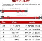 Reflective Dog Collar – Adjustable Nylon Safety Collar with Buckle
