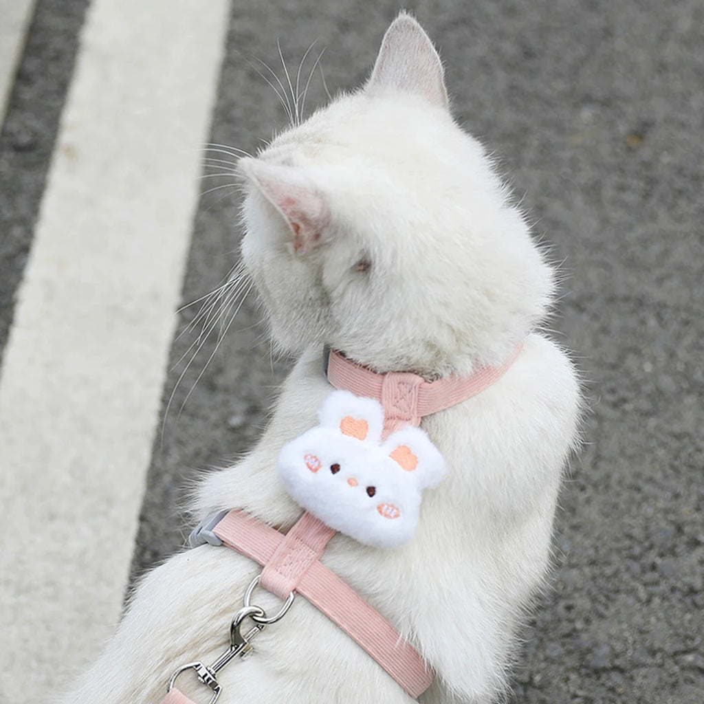 Cat Harness and Leash Set – Adjustable Breathable Vest