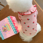 Small Dog Clothes, Breathable Summer Vest with Ruffled Collar