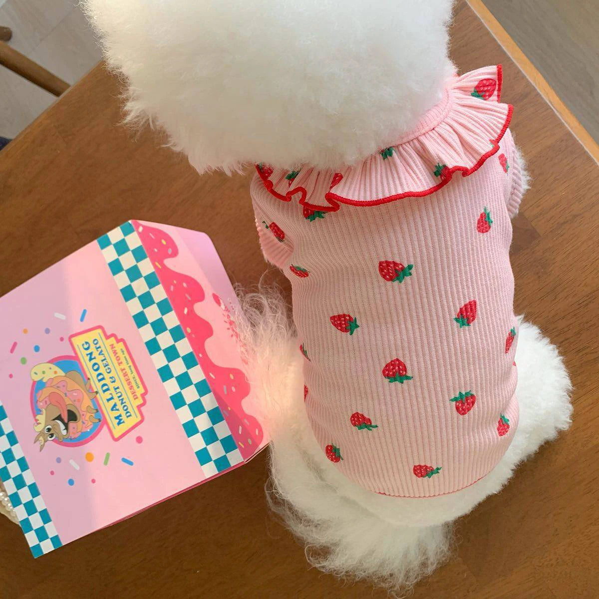 Small Dog Clothes, Breathable Summer Vest with Ruffled Collar