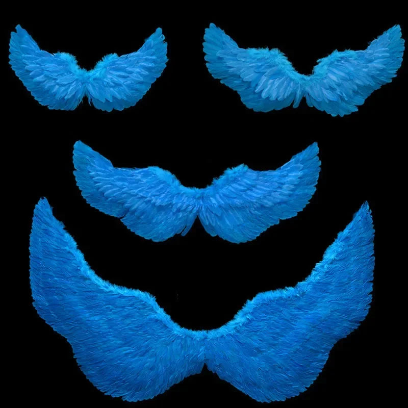 1pcs Child Adult Angel Feather Wing Show Fairy Costume Cosplay Props Party Wedding Birthday Gift Halloween Decoration Christmas