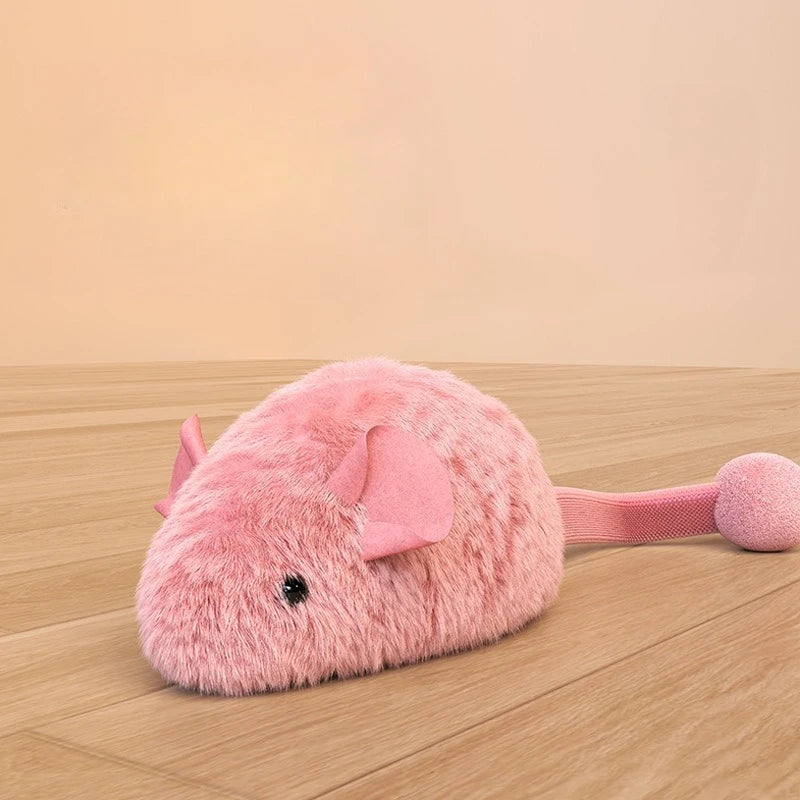 Interactive Cat Toy Mouse – Plush Squeaky Toy