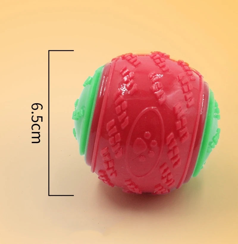 Squeaky Dog Ball – Interactive TPR Teeth Cleaning Toy