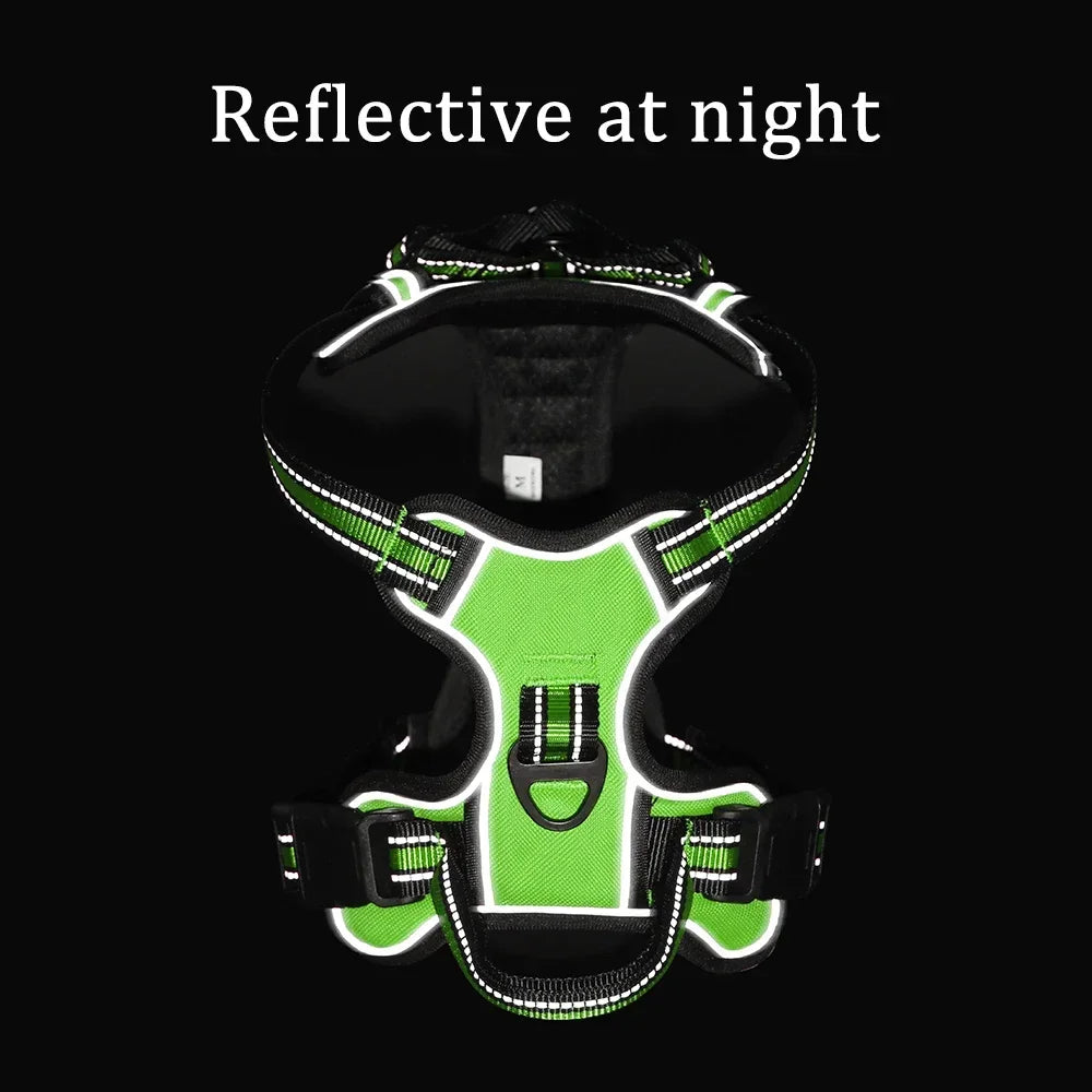 Reflective Dog Harness – Adjustable Padded Vest for Dogs