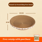 Corrugated Cat Scratching Post with Catnip & Lounge Bed