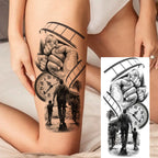 1 Sheet Evil Grim Reaper Skull Temporary Tattoos For Men Women Waterproof Fake Tattoos 3D Dragon Scorpion Warrior Tatoo Stickers