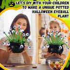 1/10pcs Cartoon Halloween Big Eyes Twisting Stick Creative Eye Color Plush Decoration Festival Event Party Children Adult Decor
