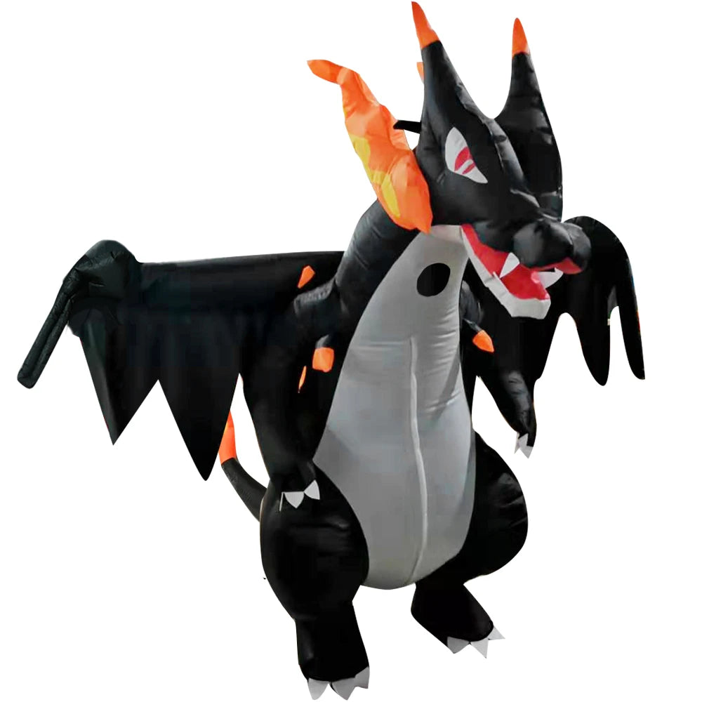 Cosplay T-REX Dinosaur Inflatable Costume Party Costumes Fancy Mascot Anime Halloween Costume For Adult Kids Dino Cartoon