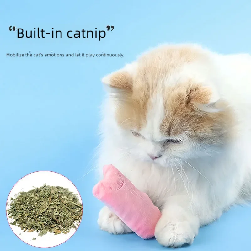 Catnip Cat Toy Plush Interactive Chew Toy for Kittens and Adult Cats
