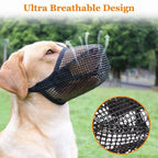 Dog Muzzle Breathable Mesh Anti-Eating Mouth Guard