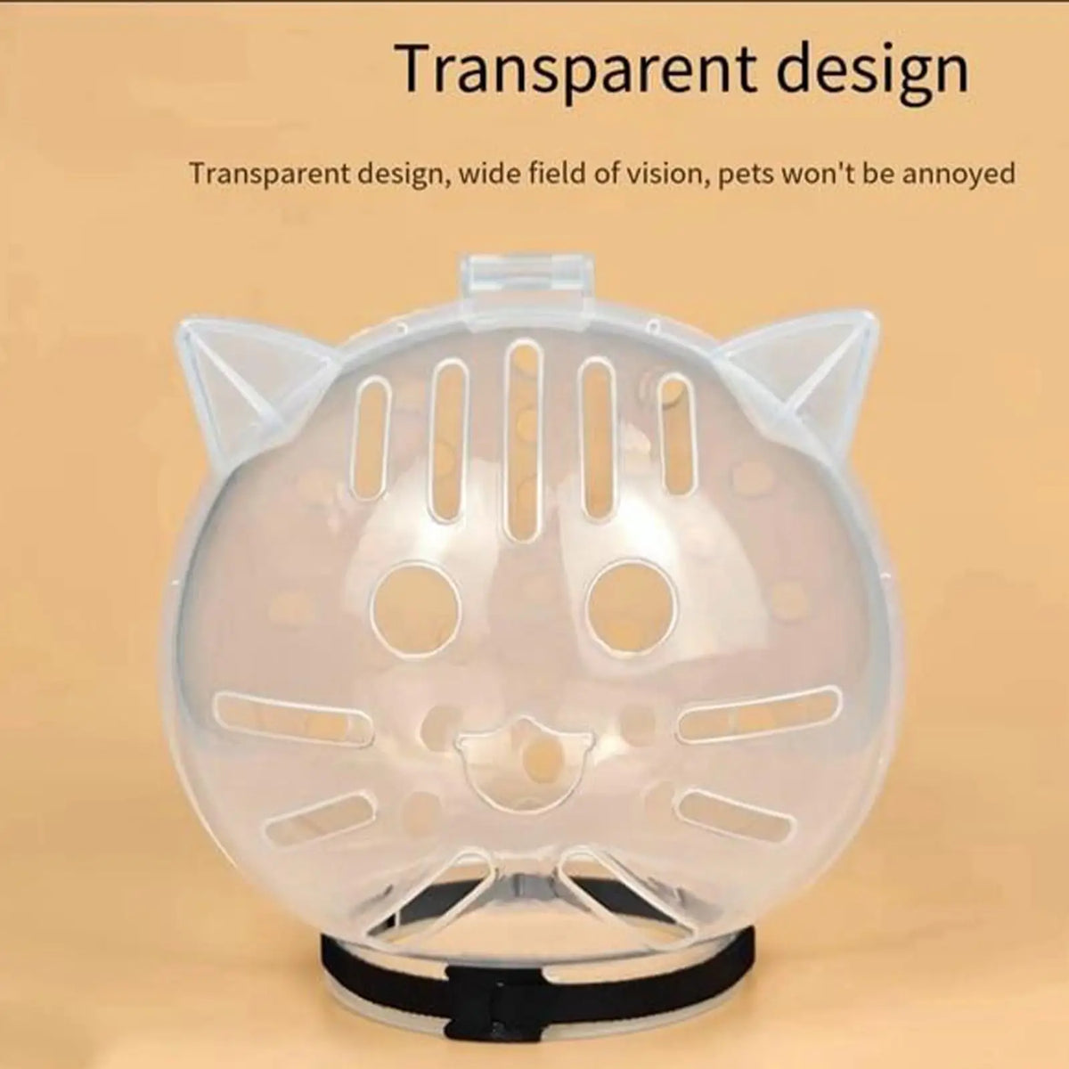 Cat Muzzle – Breathable Transparent Muzzle for Grooming