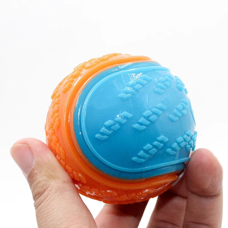 Squeaky Dog Ball – Interactive TPR Teeth Cleaning Toy