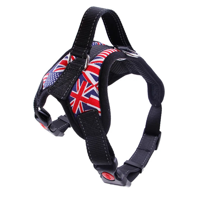 Dog Harness – Reflective Padded Nylon Vest with Quick Release