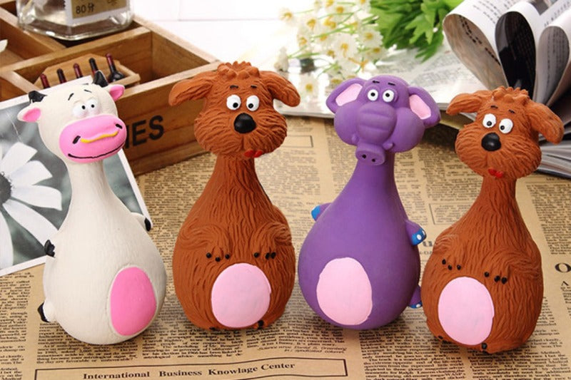 Dog Squeaky Chew Toy – Rubber Dental Toy for Dogs