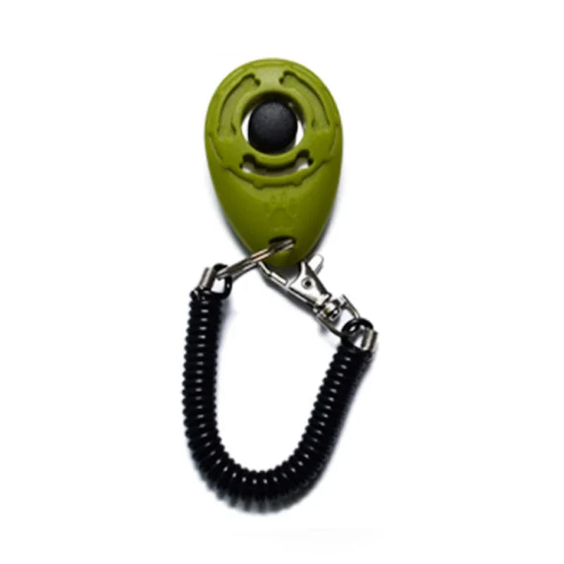 Dog Training Clicker Plastic Adjustable Wrist Strap Pet Trainer
