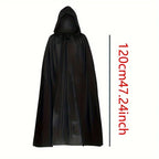 1PC Halloween Party Adult Grim Reaper Black Cloak Festival Costumes Halloween Vampire Wizard Cosplay Costume Props