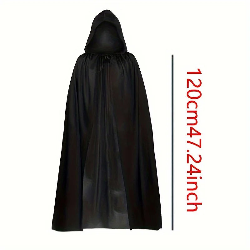 1PC Halloween Party Adult Grim Reaper Black Cloak Festival Costumes Halloween Vampire Wizard Cosplay Costume Props