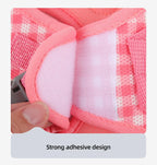 Reflective Cat Harness with Leash – Plaid Breathable Walking Kit
