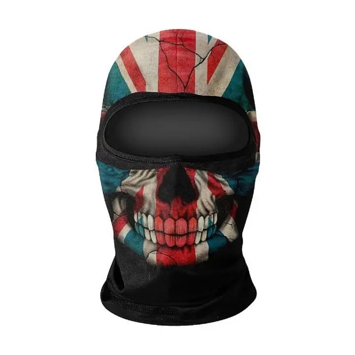 1pc Balaclava Face Mask Clown Ghost Skull Mask, Breathable Windproof, UV Sun Dust Protective Full Face Cover For Summer Sprin
