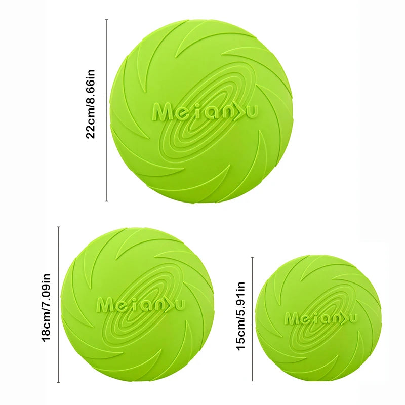 Dog Flying Disc – TPR Interactive Fetch Toy for Outdoor Play