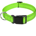 Reflective Dog Collar, Adjustable Nylon Safety Collar for Small Dogs