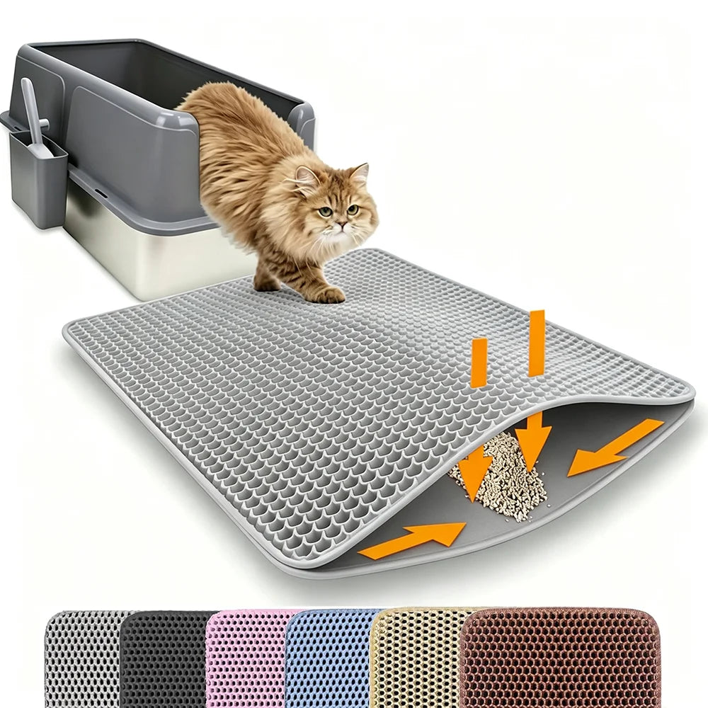 Cat Litter Mat – Double Layer Waterproof Litter Trapper