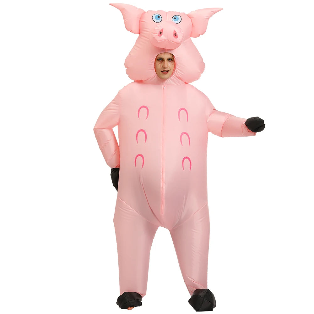 Cosplay T-REX Dinosaur Inflatable Costume Party Costumes Fancy Mascot Anime Halloween Costume For Adult Kids Dino Cartoon