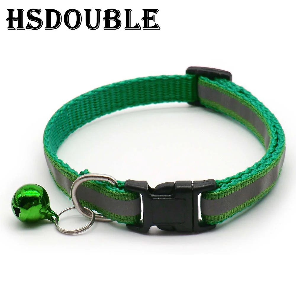 Reflective Cat Collar with Bell, Adjustable Breakaway 2-Pack