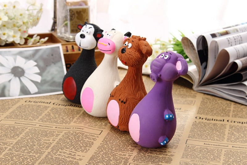 Dog Squeaky Chew Toy – Rubber Dental Toy for Dogs