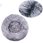 Plush Dog Bed Round Soft Calming Bed for Small Large Dogs & Cats