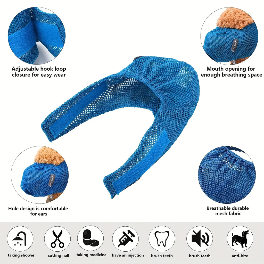Cat Muzzle – Adjustable Breathable Mesh Grooming Cover