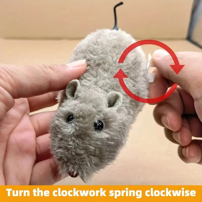 Wind Up Mouse Toy for Cats, Interactive Moving Cat Toy