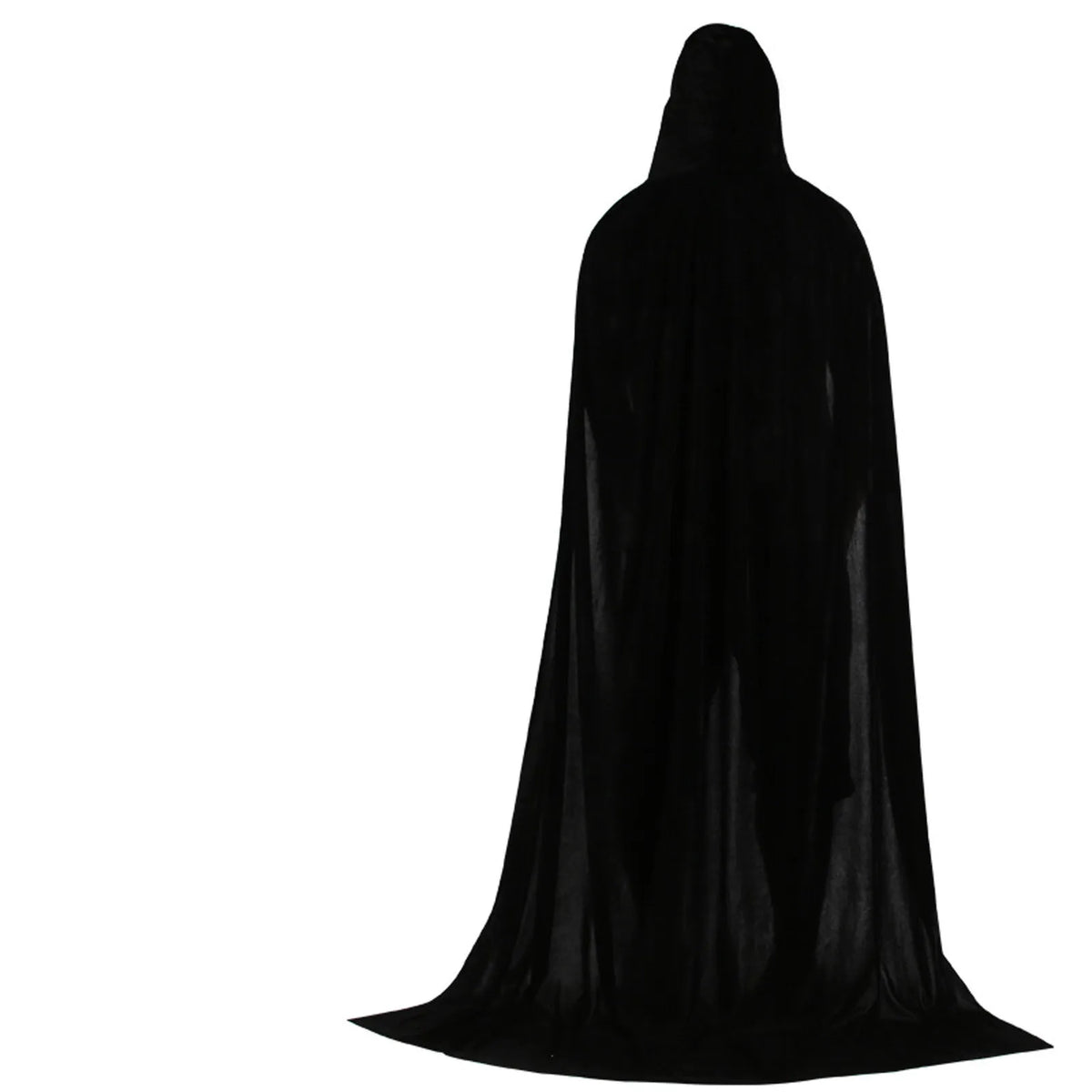 Adult Kids Halloween Pleuche Velvet Cloak Cape Hooded Medieval Costume Witch Wicca Vampire Halloween Cosplay Costume Cape
