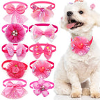Pet Bow Collar Adjustable Lace Dog & Cat Necktie Set