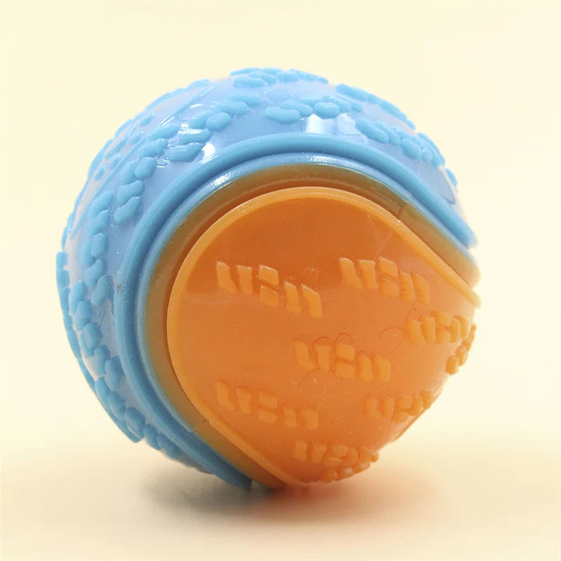 Squeaky Dog Ball – Interactive TPR Teeth Cleaning Toy
