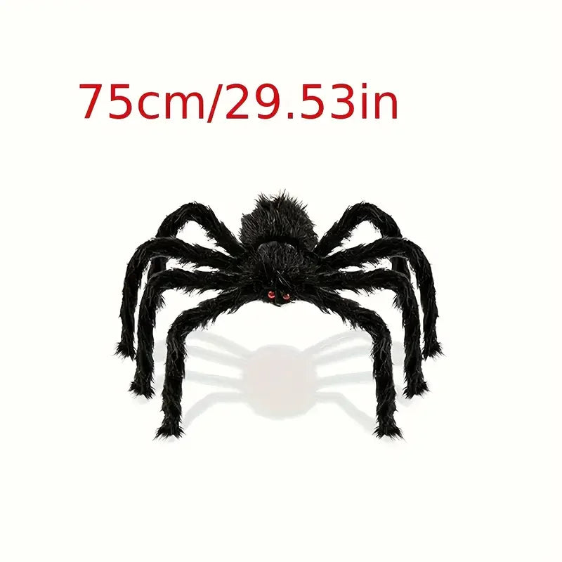 30/50/75/150/200cm Halloween Simulation Seven-Color/Black Spider Haunted House Bar Horror Outdoor Decoration Props Spider Web.