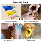 Dog Muzzle Silicone Duckbill Adjustable Mouth Cover